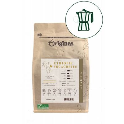 Rare Organic Coffee - Ethiopia Yrgacheffe - Italian 250g