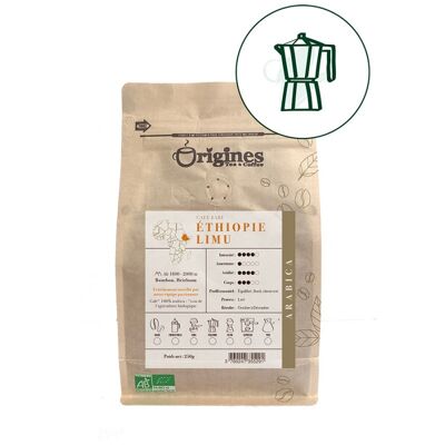 Café orgánico raro - Etiopía Limu - Italiano 250g