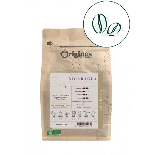 Café rare Bio - Nicaragua - Grains 250g