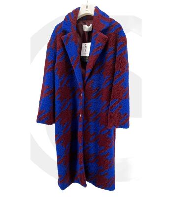 Manteau long en laine à manches kimono 1