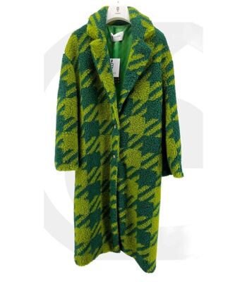 Manteau long en laine à manches kimono 2