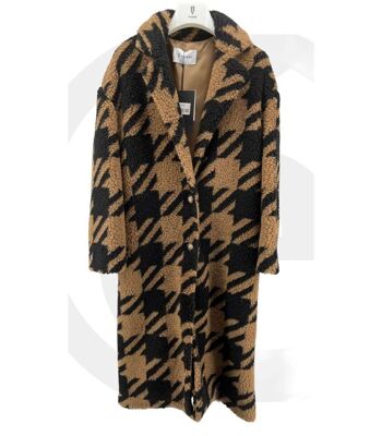 Manteau long en laine à manches kimono 4