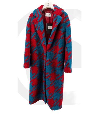 Manteau long en laine à manches kimono 5
