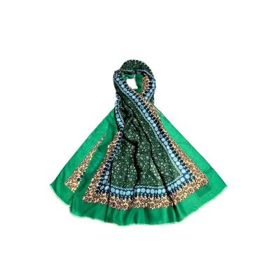 Amplia Bufanda de Algodón con Preciosos Colores para Mujer