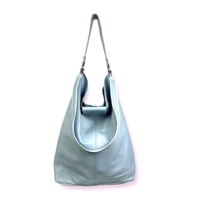 Amplio Bolso Hobo de Piel con doble asa para mujer