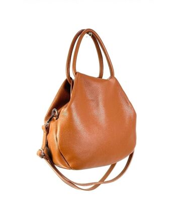 Sac seau italien en cuir véritable pour femme 9