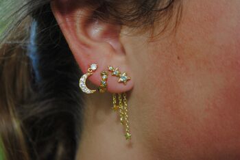 Boucles d'oreilles Séville blanches - Paire 4