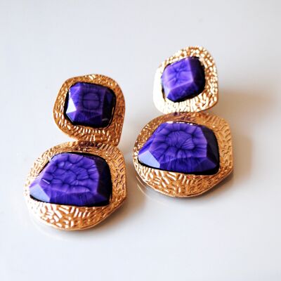 Purple Luanda Earrings