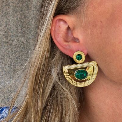 Green Giza Earrings