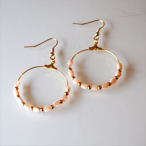 Pendientes Carmen beige