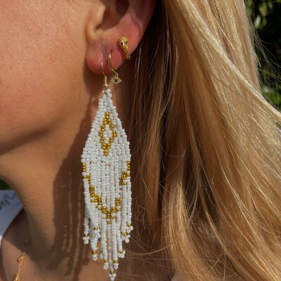 White Sunrise earrings