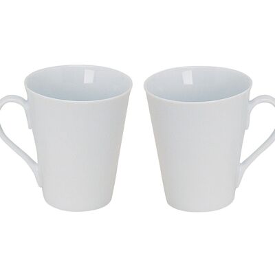 Mug en porcelaine blanche, 10 cm, 300 ml