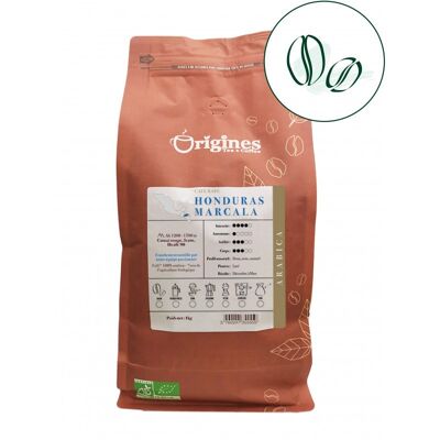 Organic rare coffee - Honduras Marcala - Gains 1kg