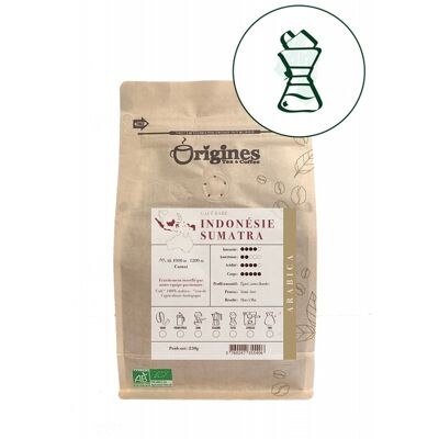 Organic rare coffee - Indonesia Sumatra - 250g filter