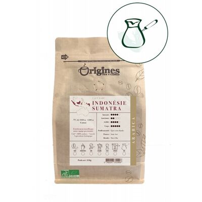 Café raro orgánico - Indonesia Sumatra - Turco 250g