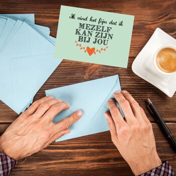 Carte postale "J'aime être moi-même avec toi" 6