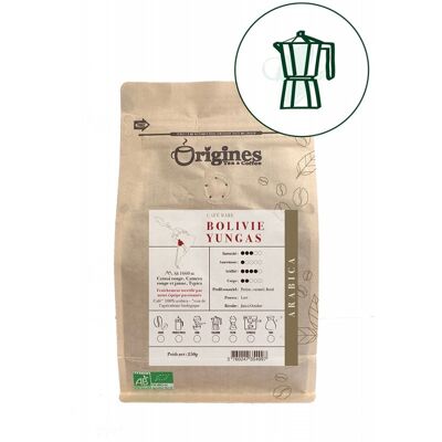 Caffè biologico raro - Bolivia Yungas - Italiano 250g