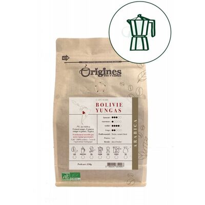 Organic rare coffee - Bolivia Yungas - Italian 250g
