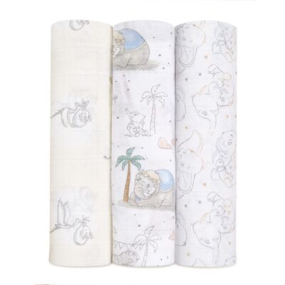 aden + anais™ fasce grandi Confezione da 3 mussole di cotone My Darling Dumbo