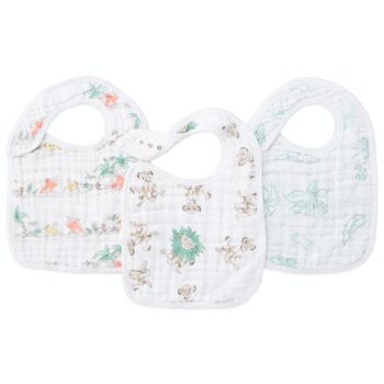 Lot de 3 bavoirs à pression aden + anais™ en mousseline de coton 11