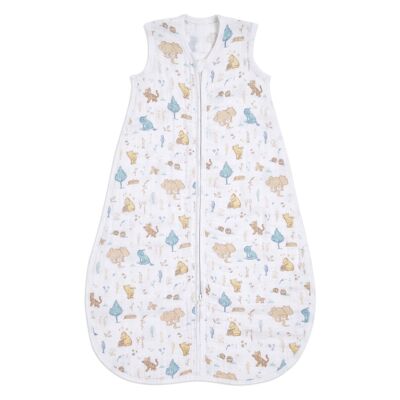 aden + anais™ light sleeping bag 1.0 TOG cotton muslin Winnie the Pooh in the woods