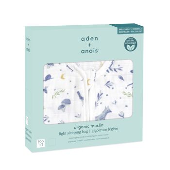 aden + anais™ sac de couchage léger 1.0 TOG mousseline de coton biologique extérieur 2