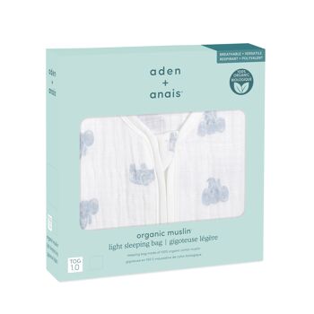 aden + anais™ sac de couchage léger 1.0 TOG mousseline de coton bio règne animal 2