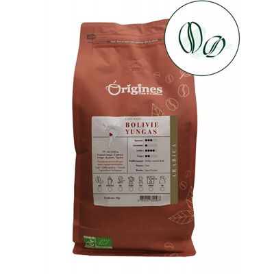 Café raro orgánico - Bolivia Yungas - Granos 1kg