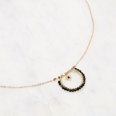 Noelia necklace - Black agate