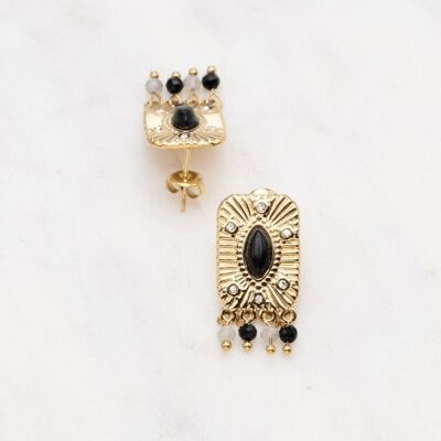 Elvida Earrings - Onyx