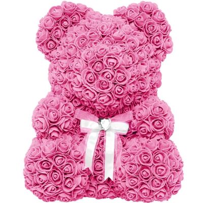 Ours en Roses - Rose 15 cm