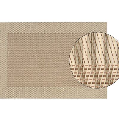 Tovaglietta in plastica, beige con bordo, (L/A) 45x30 cm