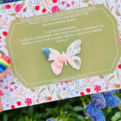 Wildflower Butterfly Seed Paper