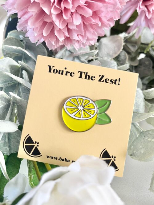 You're the Zest Pin Brooch