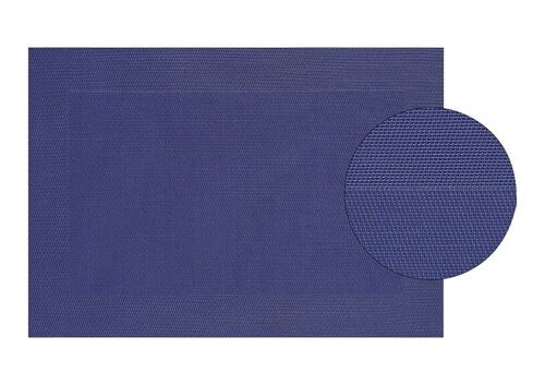 Platzset in blau, fein,  aus Kunststoff, B45 x H30 cm