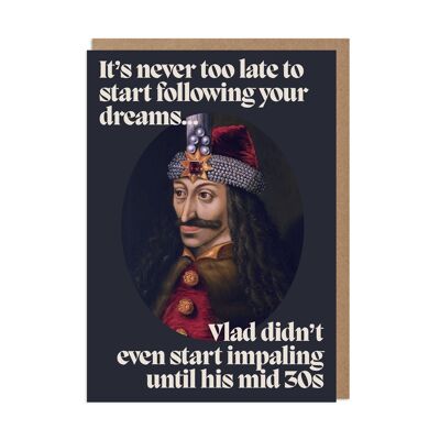Vlad the Impaler Funny Encouragement Card