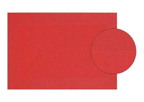 Tischset in rot, fein, aus Kunststoff, B45 x H30 cm