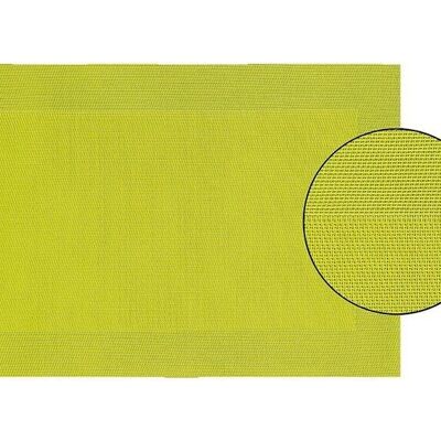 Set de table vert citron en plastique, L45 x H30 cm