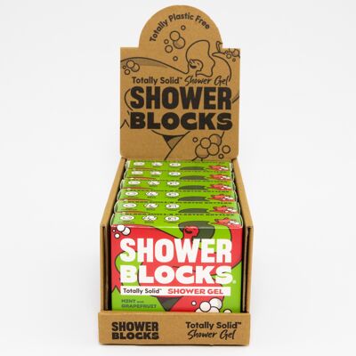 Gel doccia totalmente solido: menta e pompelmo (confezione da 6) - Sapone per il corpo