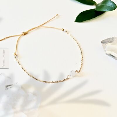 Natural Agate link bracelet
