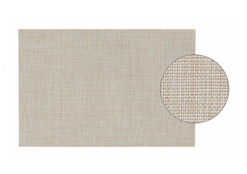 Set de table en plastique, beige fin, (L / H) 45x30 cm