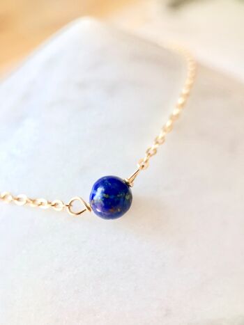 Bracelet lien Lapis-Lazuli