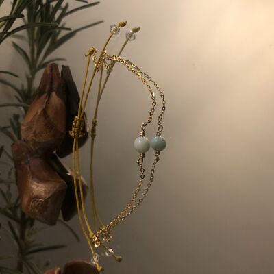 Bracciale a maglie Larimar