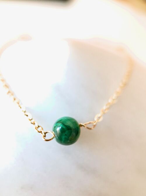 Bracelet lien Malachite