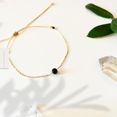 Bracelet lien Onyx