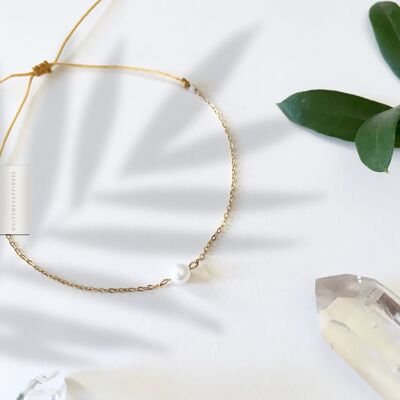 Pearl link bracelet