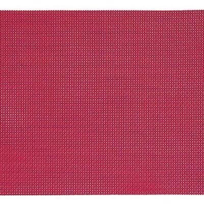 Mantel individual de plástico rojo, 45 x 30 cm