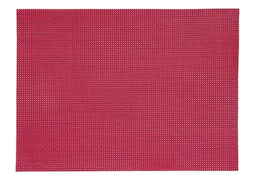 Tischset in rot aus Kunststoff, B45 x H30 cm