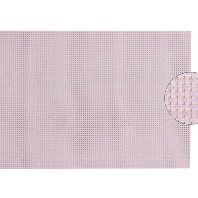 Mantel individual de plástico rosa, 45 x 30 cm.