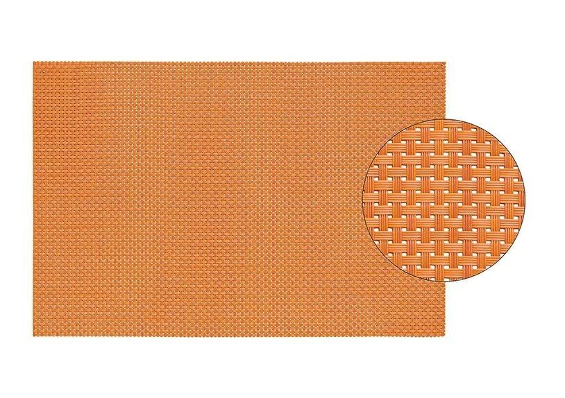Set de table orange en plastique, L45 x H30 cm